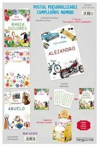 Postal Personalizable Cumpleaños Nombres Surtidas