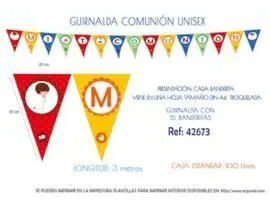 Guirnalda Comunion Unisex