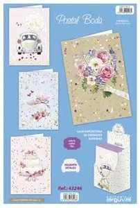 Postal Boda Pastel 48 Unidades