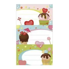 Etiquetas Nombres Blister 9 Sticker Helados