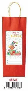 Botellero Rojo Navidad Regalos