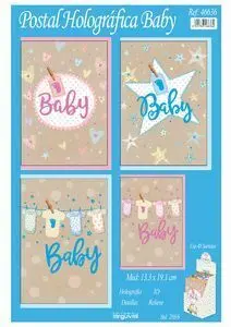 Postal Holografica Baby 48 Unidades Surtidas