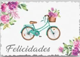 Mini Card Bicicleta Felicidades