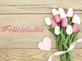 Mini Card Tulipanes Felicidades