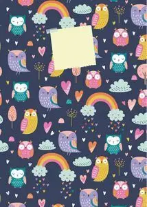 Cuaderno A6 Buhos 64 Hojas Lisas