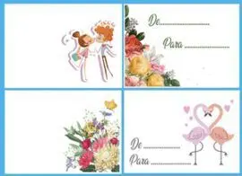 Tarjeta + Sobre Detalles 100 Unidades Surtidas