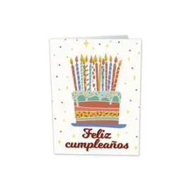 Tarjeta con Semillas Feliz Cumpleaños