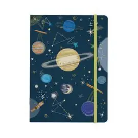 Cuaderno A5 con Goma Planetas Turnowsky 64 Hojas L