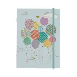 Cuaderno A5 con Goma Globos Turnowsky 64 Hojas Lis