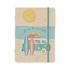 Cuaderno A6 con Goma Furgoneta Turnowsky 64 Hojas