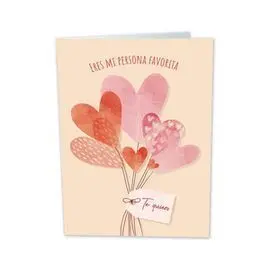 Exp 25 Tarjeta Mini Card Globos mi Persona Favorit