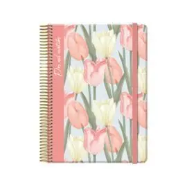 Agenda Anual 2022 Tulip Dia Pagina Esiral 15X21