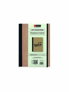 Cuaderno A4 80H Liso Carton Reciclado con Goma Diy