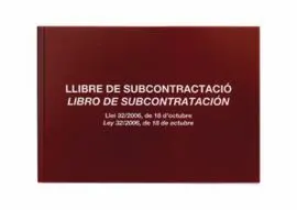 Libro Subcontratacion A4 Apaisado 20H Cat-Val/Cast