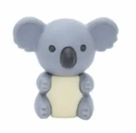 Gomas de Borrar Puzzle Koala Gris Bolsa 10 Unidade