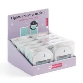 Expositor 10 Aros Luminosos Selfie