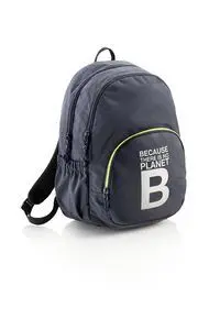 Mochila Triple de Nylon Reciclado Color Azul Marin