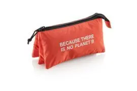 Portatodo Triple Nylon Reciclado Color Naranja Eco