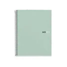 Cuaderno Antiviralt/D A4 Cuadros 5Mm 80H Mr Aqua