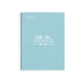 Cuaderno Tapa Dura A4 Cla 80H Messages Mr Azul Cie