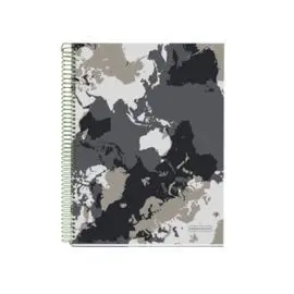 Notebook 4 A5 Horizontal Mapamundi