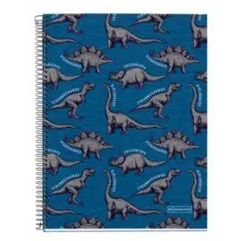 Cuaderno Anillas A4 140H Cuadros 5X5 70G Wild Dino