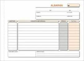 Talonario Albaran 4º T-121 Apaisado Triplicado Aut