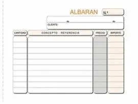 Talonario Albaran 8ºt-116 Apaisado