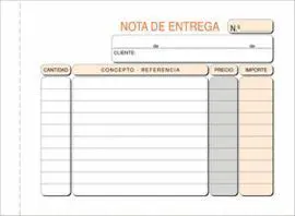 Talonario Nota Entrega 8º T-79 Apaisado Duplicado