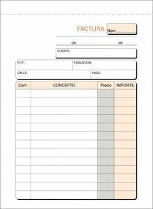 Talonario Facturas 8º T-46/S Natural sin Iva