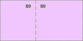 Talonario Caja 1/3 del Cuarto T-59 Numerado Rosa
