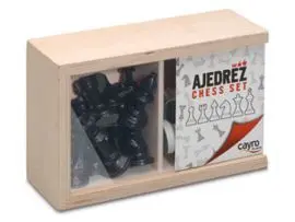 Fichas Ajedrez Nº4 en Caja de Madera