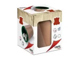 Cubilete Cuero Forrado con Dados Poker