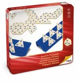 Juego de Mesa Domino Triangular Metal Box