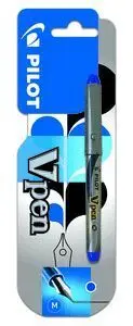 Pluma Desechable Pilot V-Pen Silver Azul Blister 1