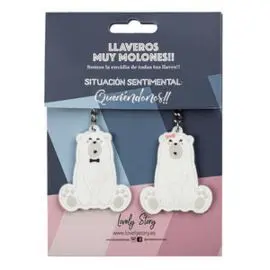 Llaveros de Goma Queriendome Osos - 2 uds