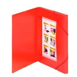 Carpeta Solapas Folio Carchivo Roja