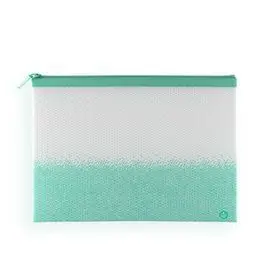 Bolsa Cremallera Evabag Sense A4 Menta