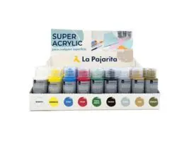 Expositor 54 Pintura la Pajarita Super Acrylic 60M
