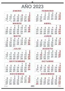 Calendario Anual 2023