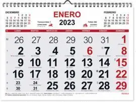 Calendario Mensual Espiral 2023