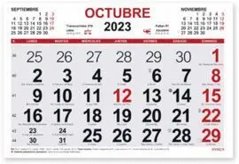 Calendario Mensual 2023