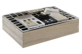 Caja Infusiones Madera Casas Natural