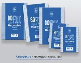 Recambio Tauro Extra Fº 100 Hojas