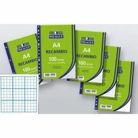 Recambio Premier A4 100H 4T 90Gr Rayado 46