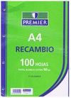 RECAMBIO A4 100H 90GR 4/T MILIMETRADO