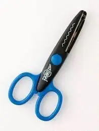 Tijera Dentada Blister-4 13Cm