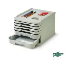 Mueble con 6 Cajones Gris