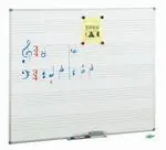 Pizarra Blanca Acero 5 Pentagramas 122X100 Marco a
