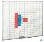 Pizarra Blanca Cuadriculada 5X5Cm 122X200 Marco Al